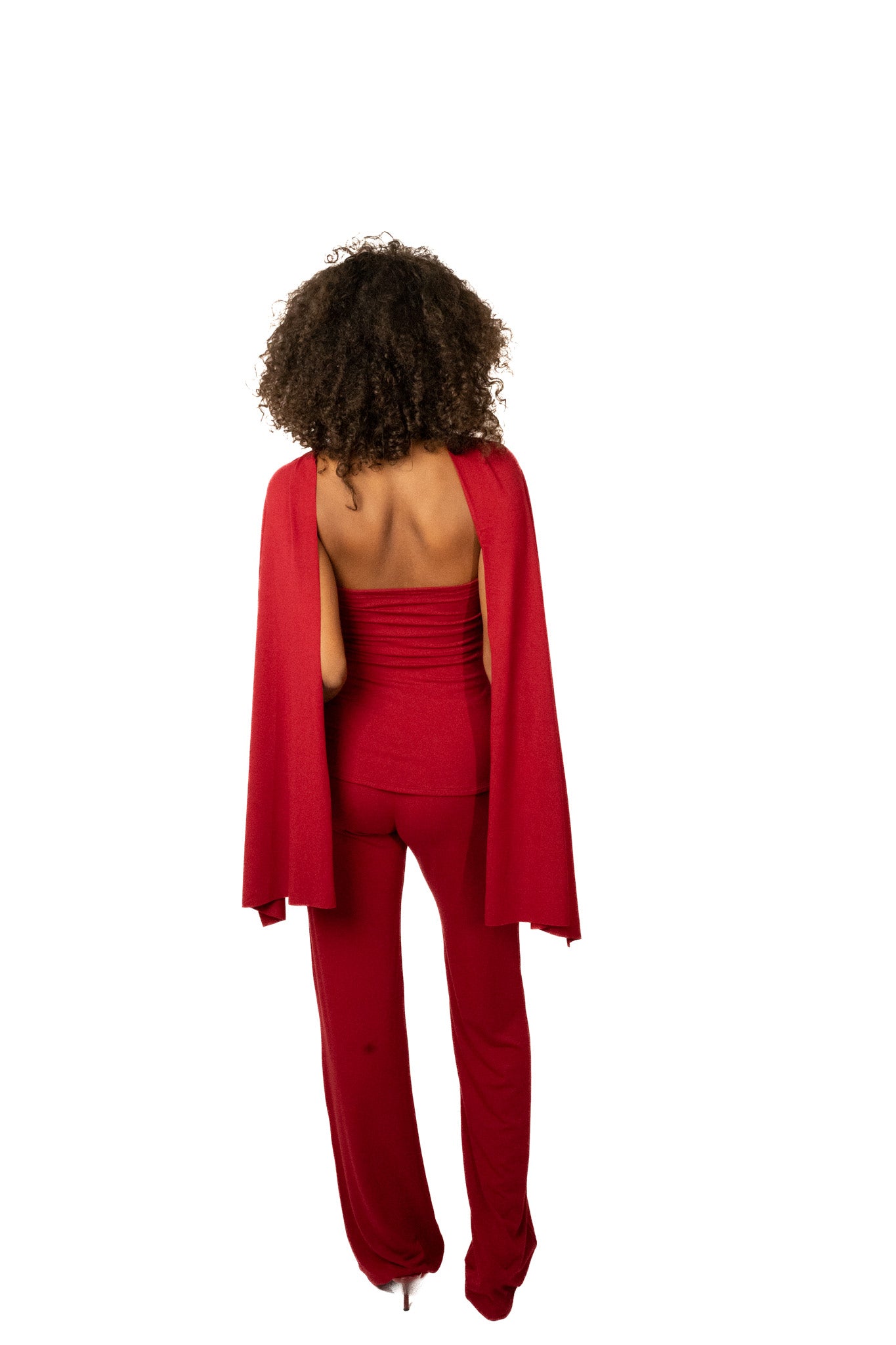 The bamboo strapless top - red