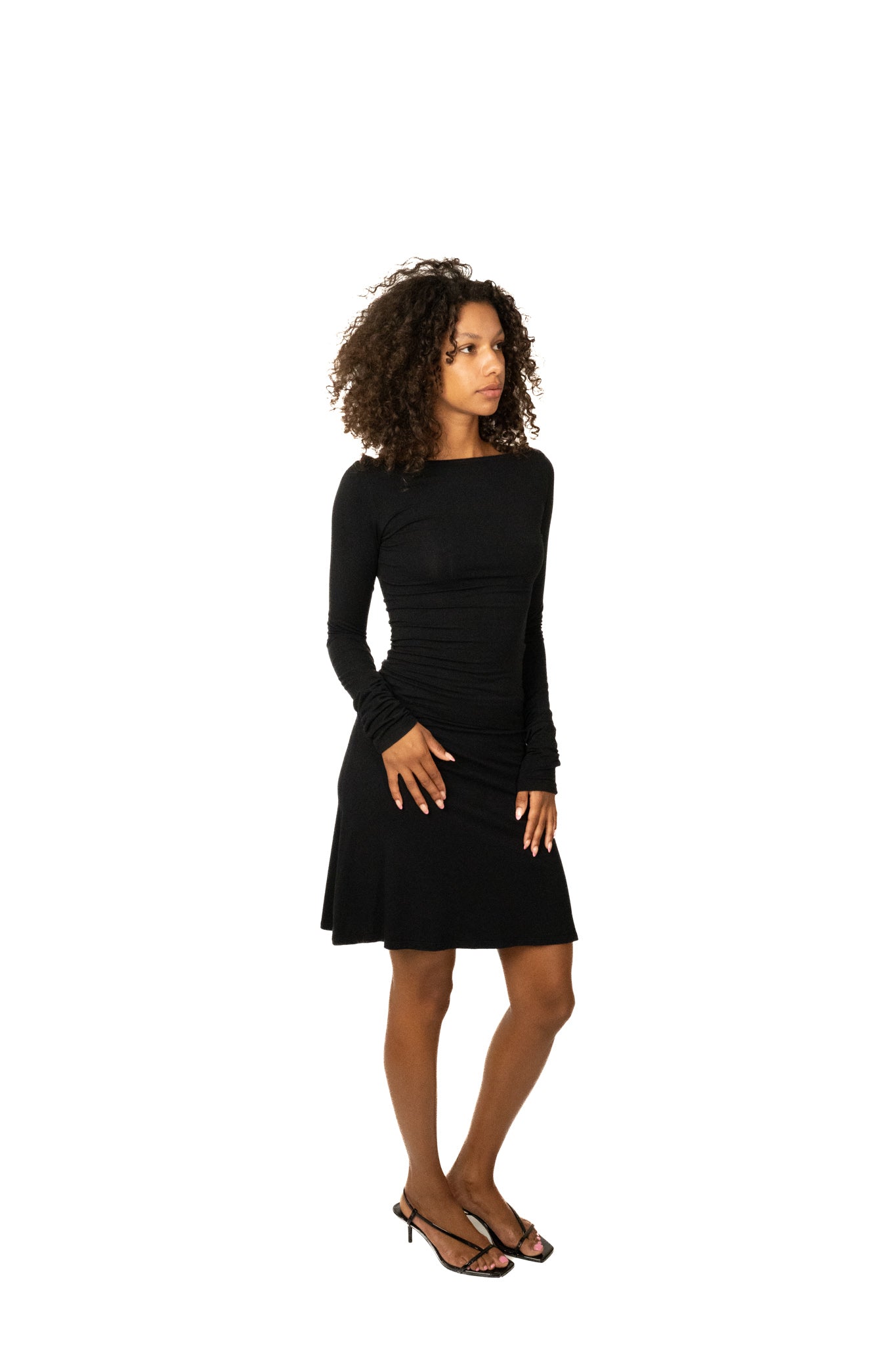 The bamboo longsleeve top - black