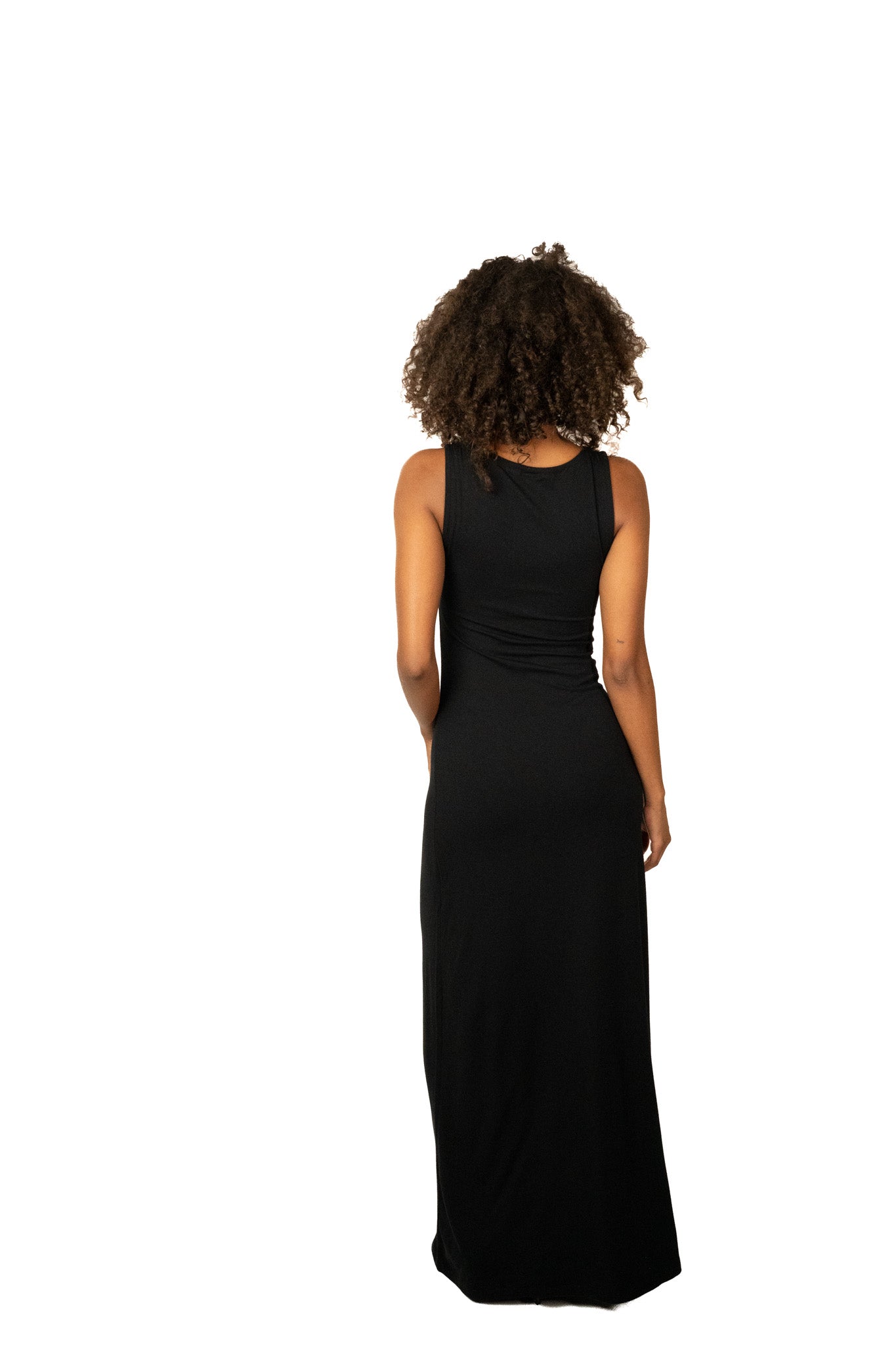 The bamboo maxi dress - black