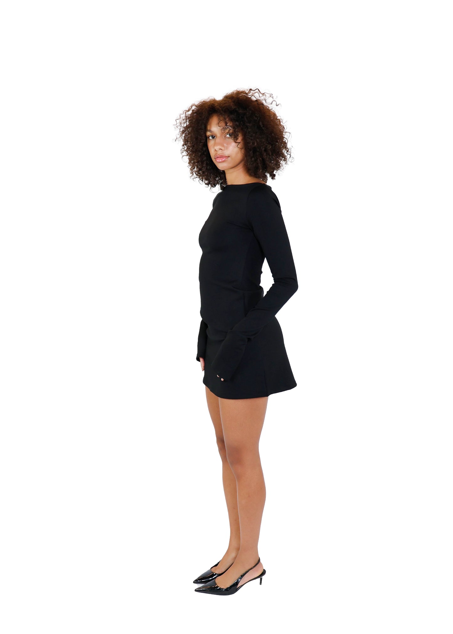 THE HEAVY LONGSLEEVE TOP - BLACK