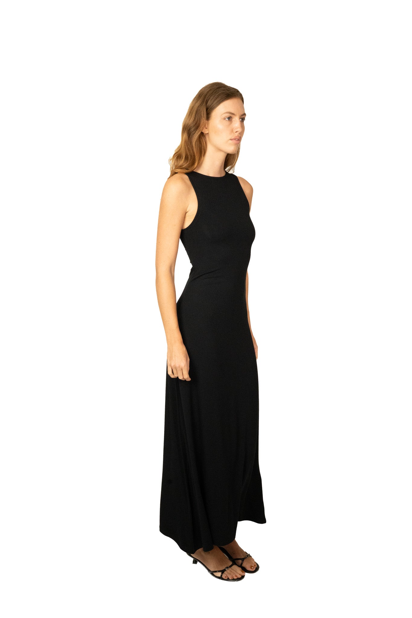 The bamboo maxi dress - black