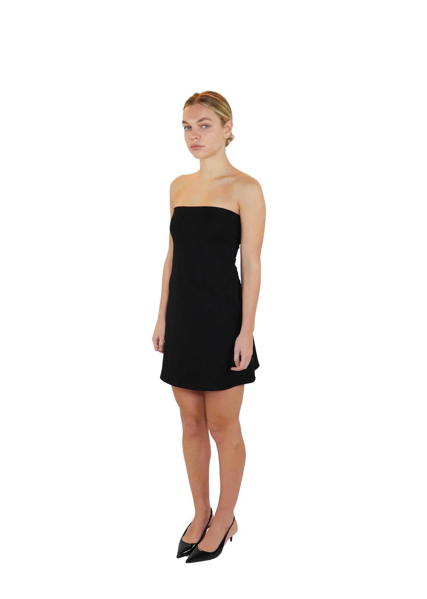 THE STRAPLESS TOP - DARK BLUE