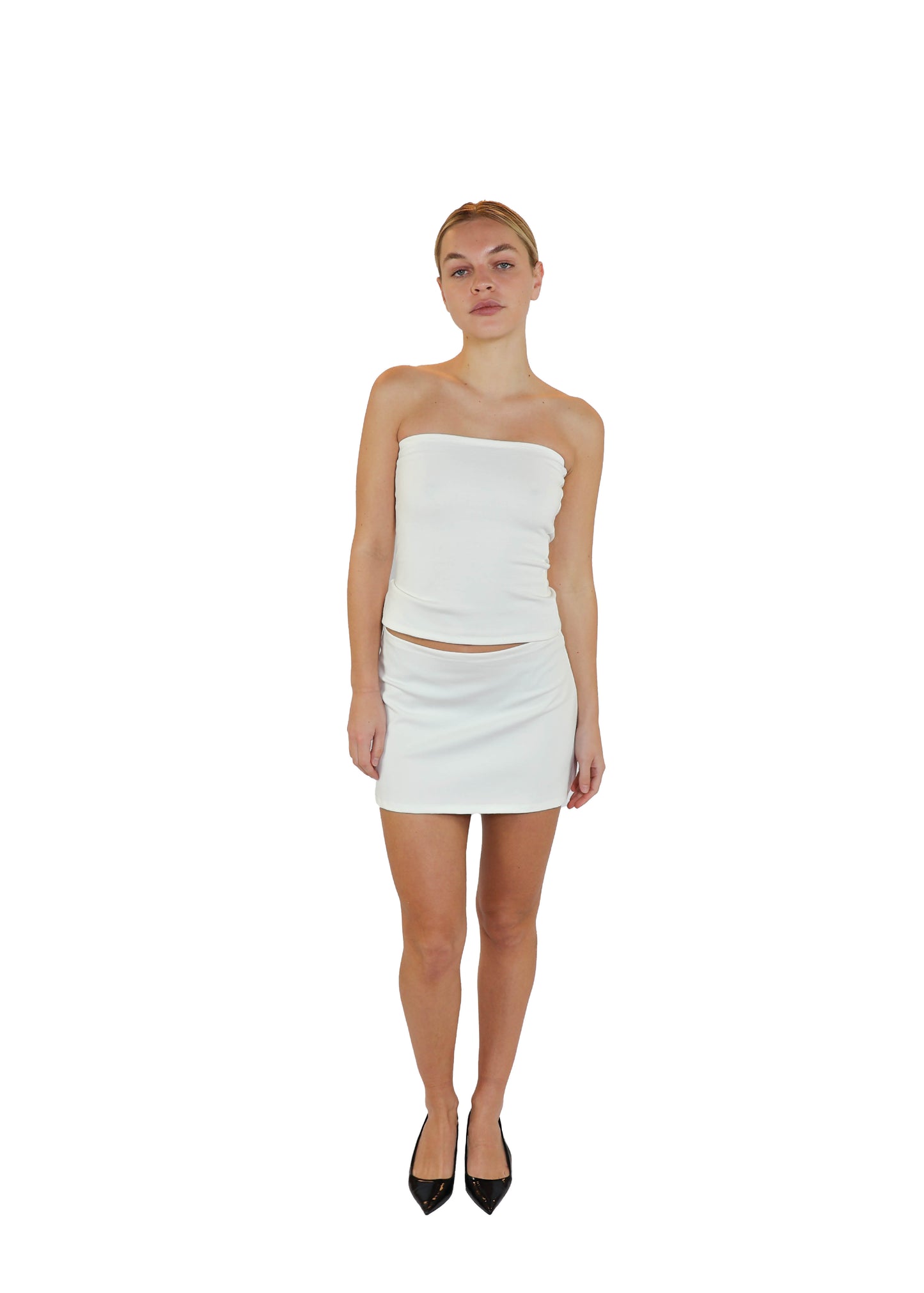 THE STRAPLESS TOP - WHITE
