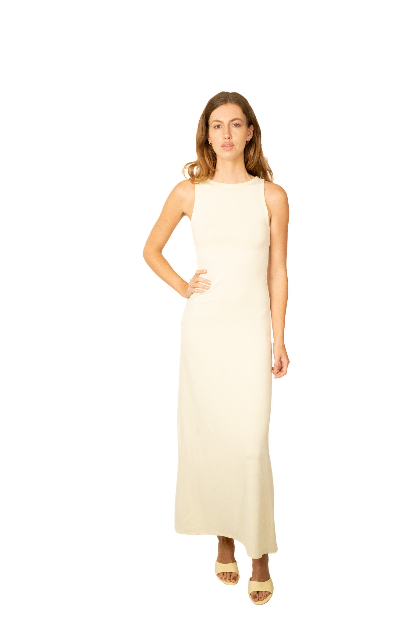The bamboo maxi dress - butter yellow