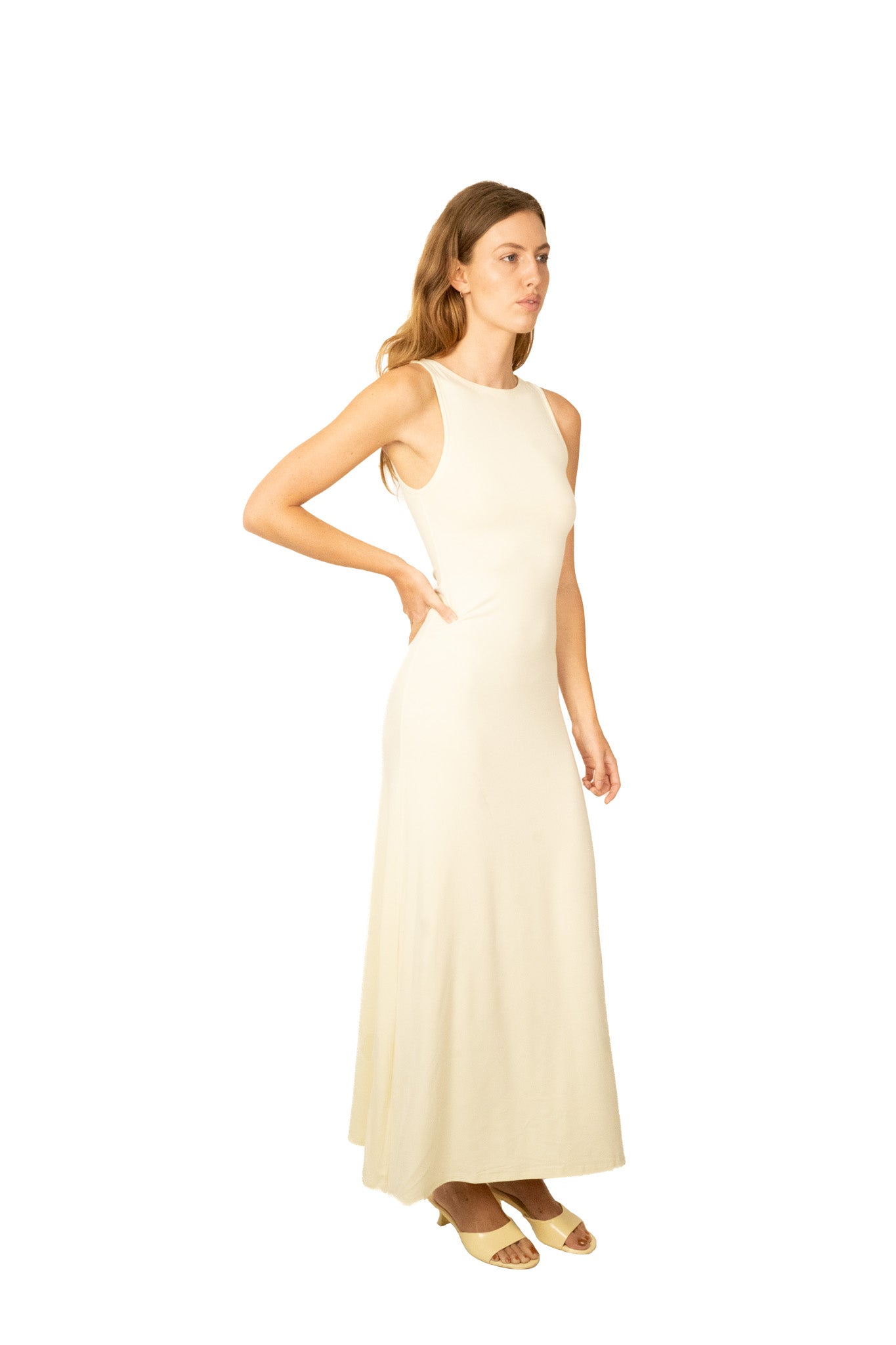 The bamboo maxi dress - butter yellow