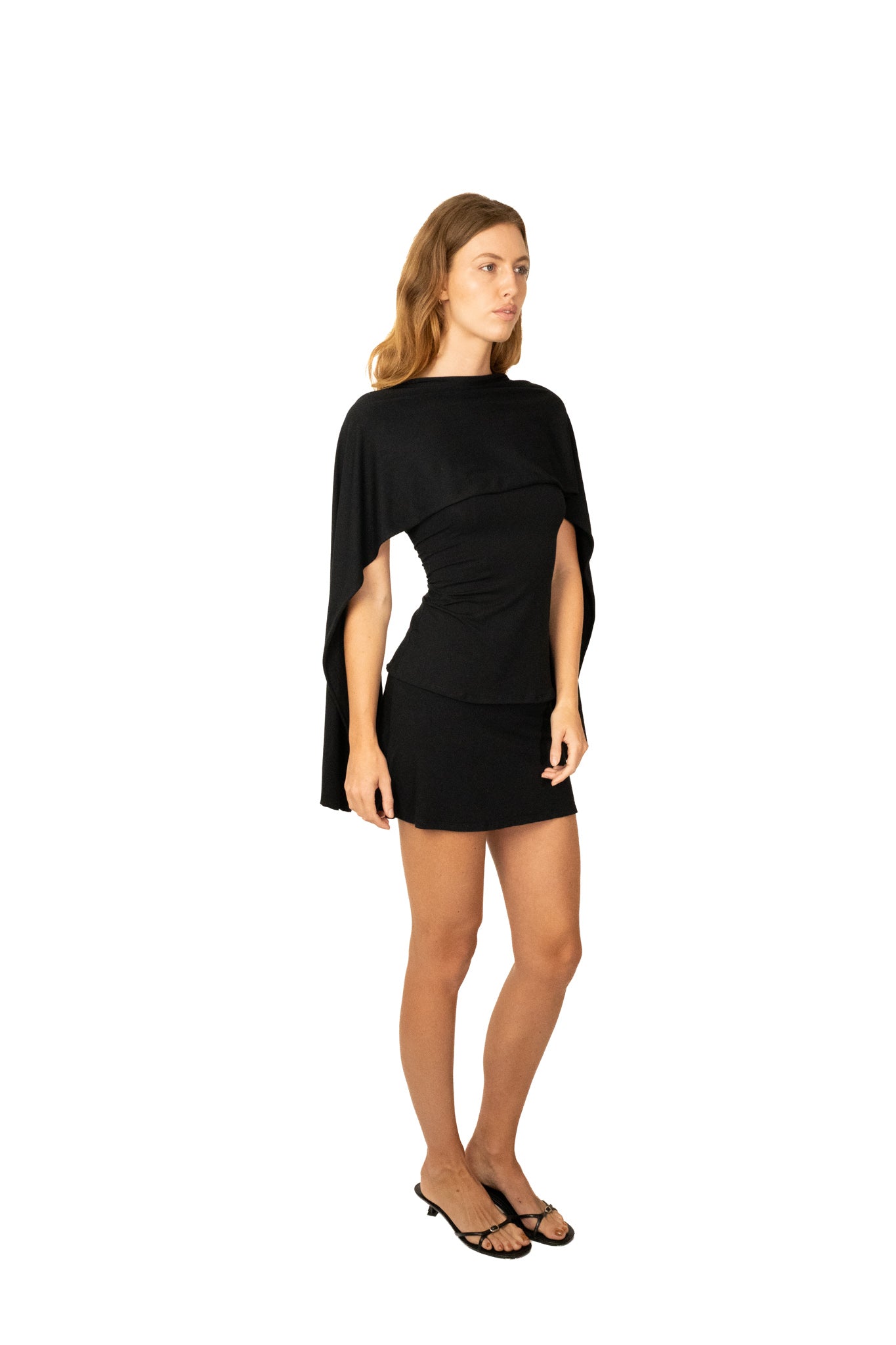 The bamboo scarf small - black