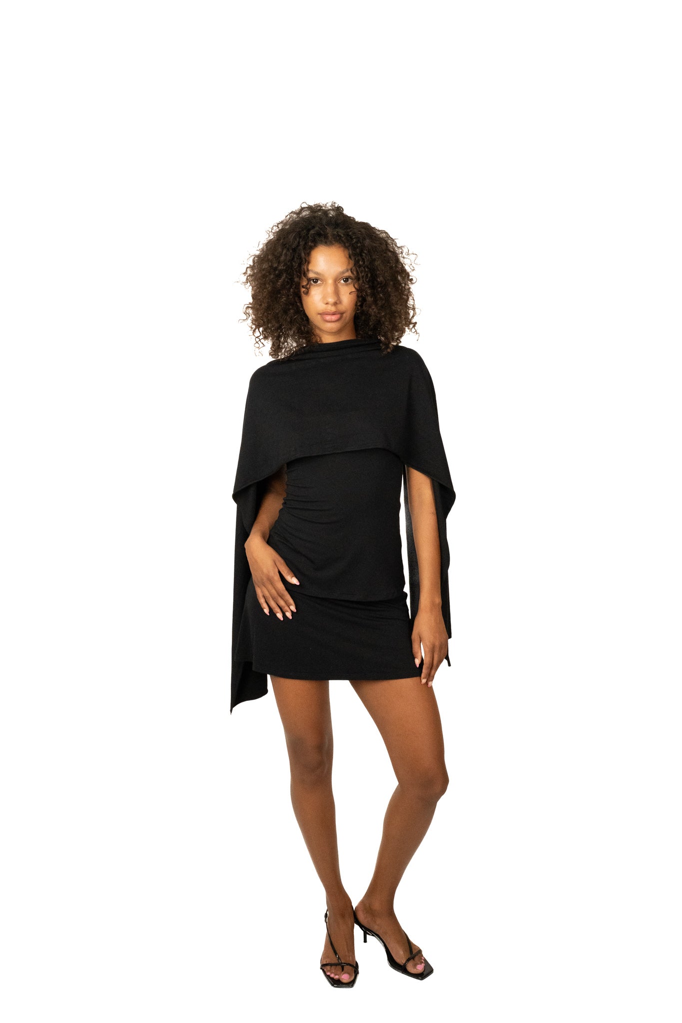 The bamboo scarf small - black