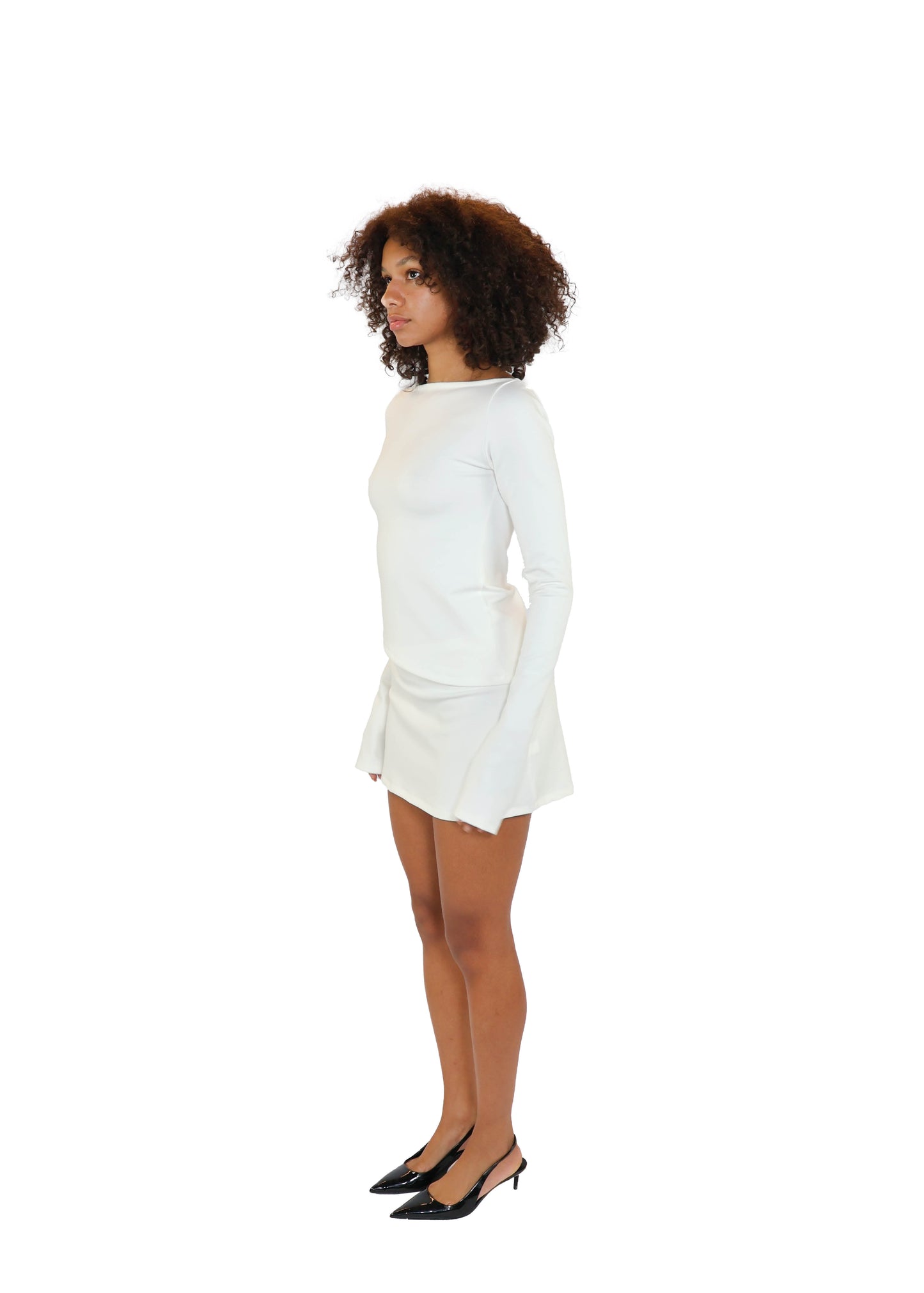 THE HEAVY LONGSLEEVE TOP - WHITE