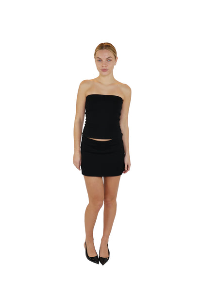 THE A-LINE MINI SKIRT - BLACK