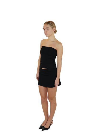 THE A-LINE MINI SKIRT - BLACK