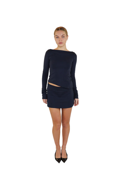 THE A-LINE MINI SKIRT - BLACK