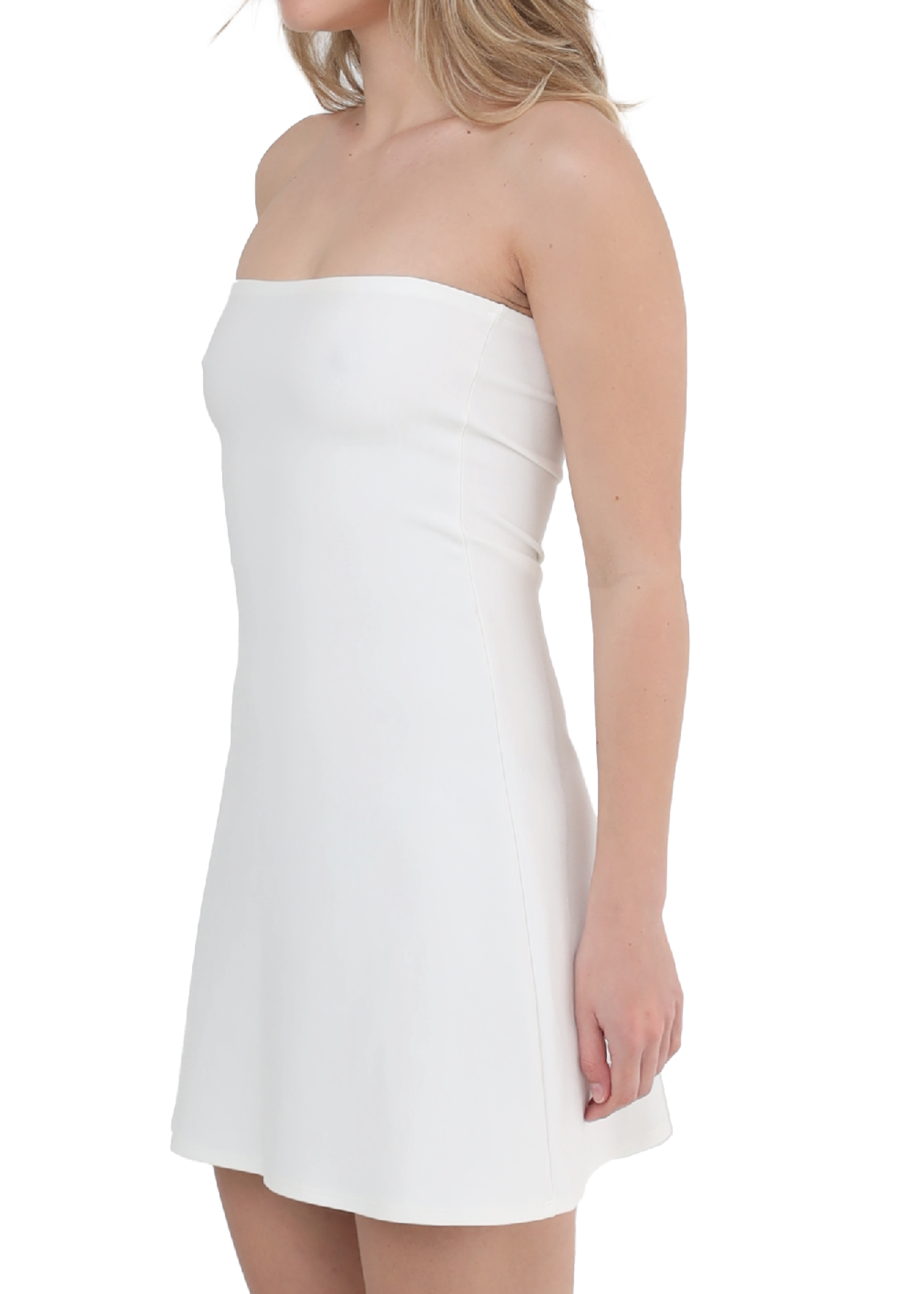 THE STRAPLESS DRESS - WHITE