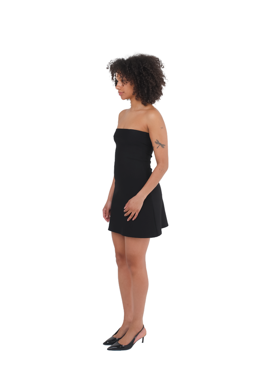 THE STRAPLESS DRESS - BLACK